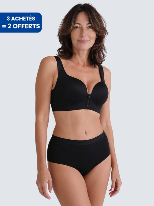 Culotte coton confort taille haute