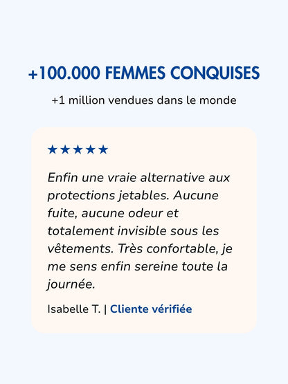 Culotte Emma sans couture d’incontinence