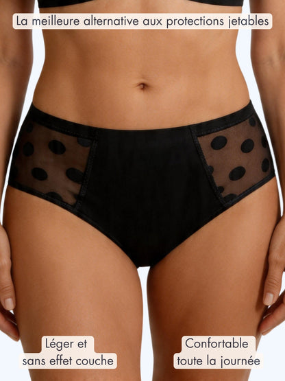 Culotte invisible plumetis d’incontinence